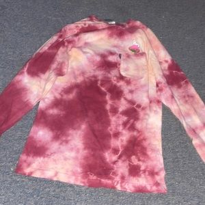 Rip n dip mushroom shot xs pink tie dye long sleeve